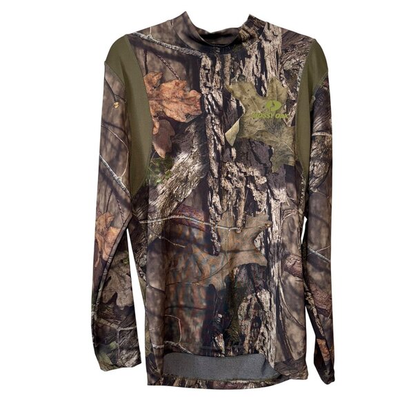Mossy Oak Mens Camo Real Tree Long Sleeve Shirt M Elite - Picture 1 of 5
